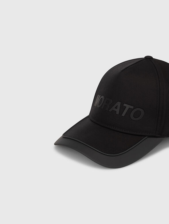 Logo-print black cap  - 3