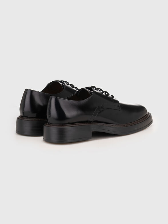 Lace-up leather Derby shoes - 3