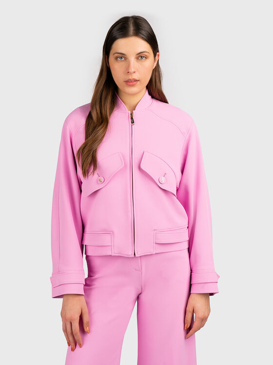 Bomber jacket in pink - 1