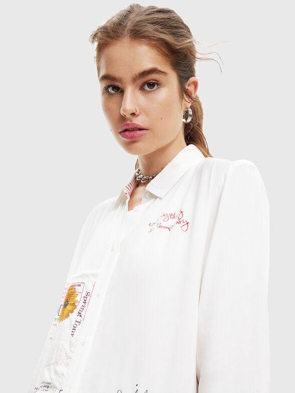 SWEET HAMBURGO shirt with contrasting print - 4