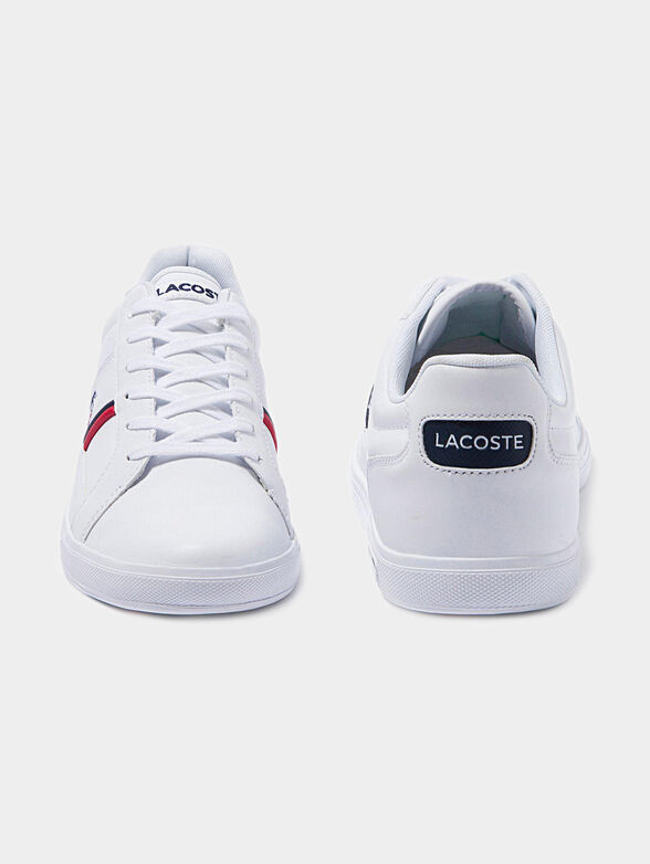 EUROPA Leather sneakers with tricolor details - 4