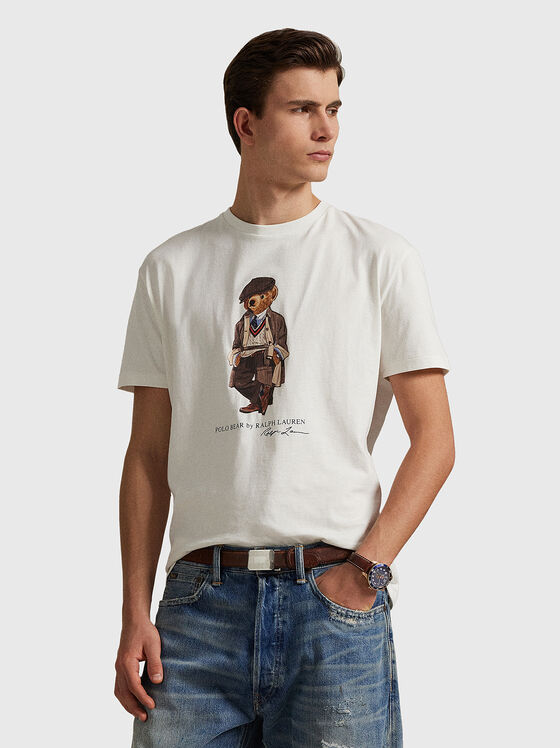Cotton T-shirt with Polo Bear print - 1