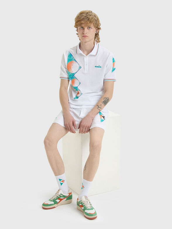 Polo-shirt with print and logo embroidery - 4