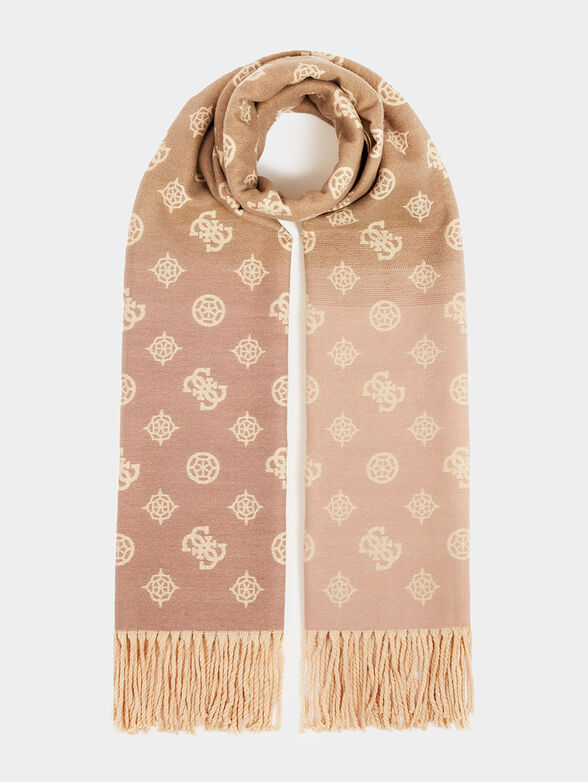 Scarf with logo print - 1