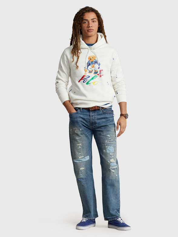 Hooded sweatshirt with Polo Bear print - 2