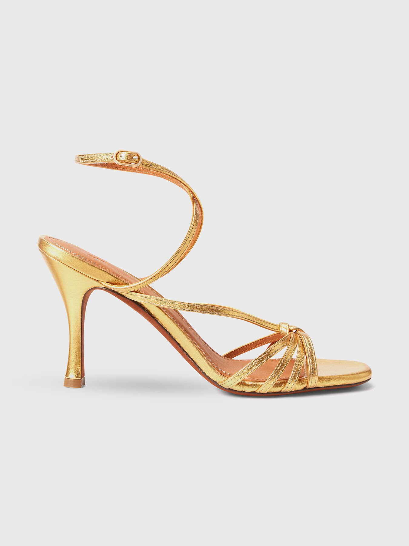 Ralph lauren gold heels 2025