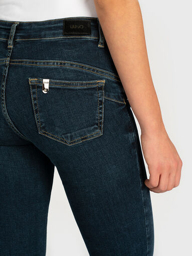 Skinny jeans with ankle zippers - 4