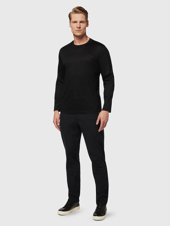 Pants with elastic waistband and ties  - 4