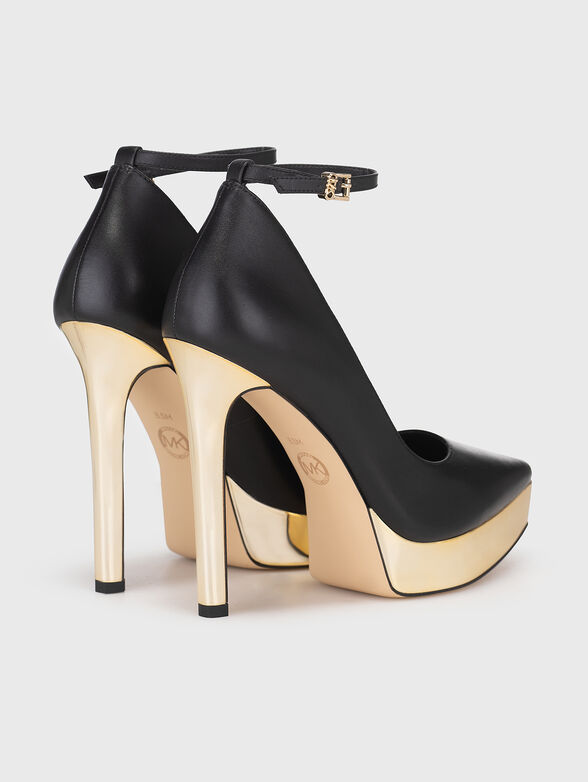 XENIA leather heeled shoes - 3