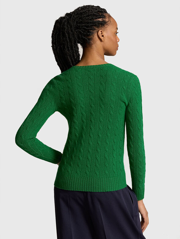 V-neck sweater in wool - 3