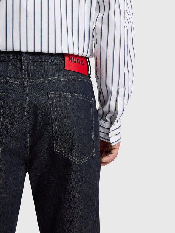 Relaxed fit jeans in dark blue denim - 3