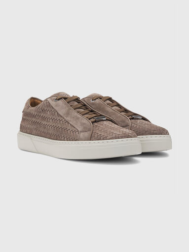 GARY woven-suede sneakers  - 3