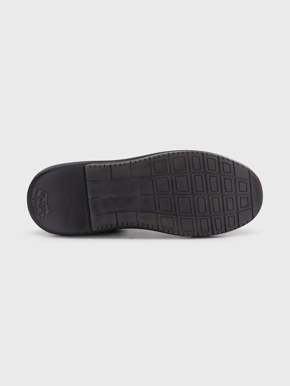 Black sneakers with logo  - 5