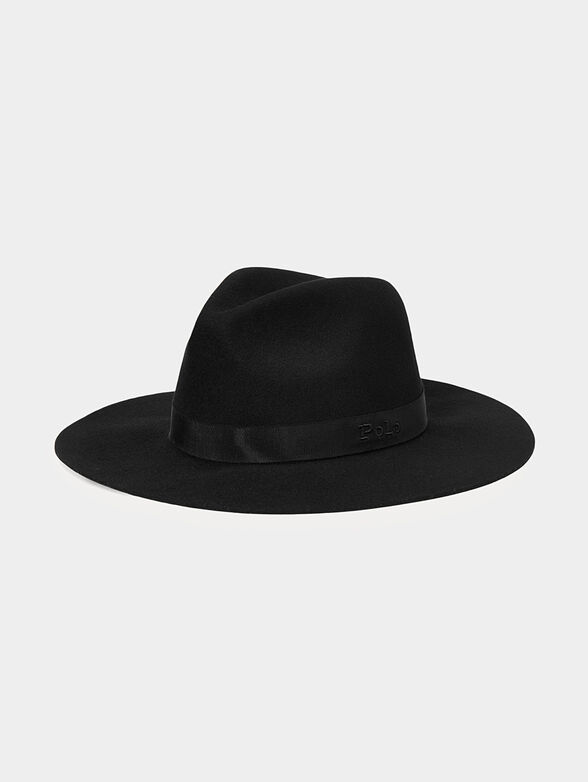 Wool Fedora hat with logo embroidery - 1