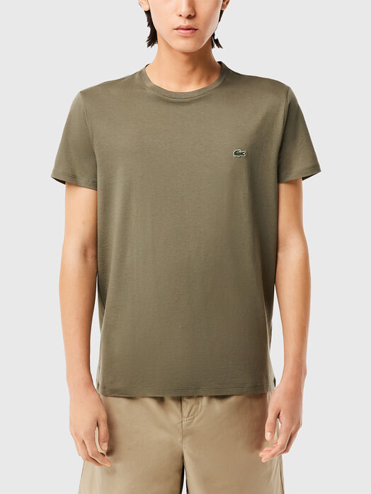 Green cotton T-shirt