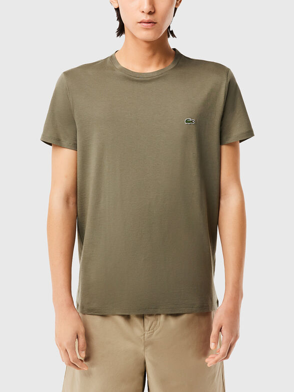 Green cotton T-shirt - 1