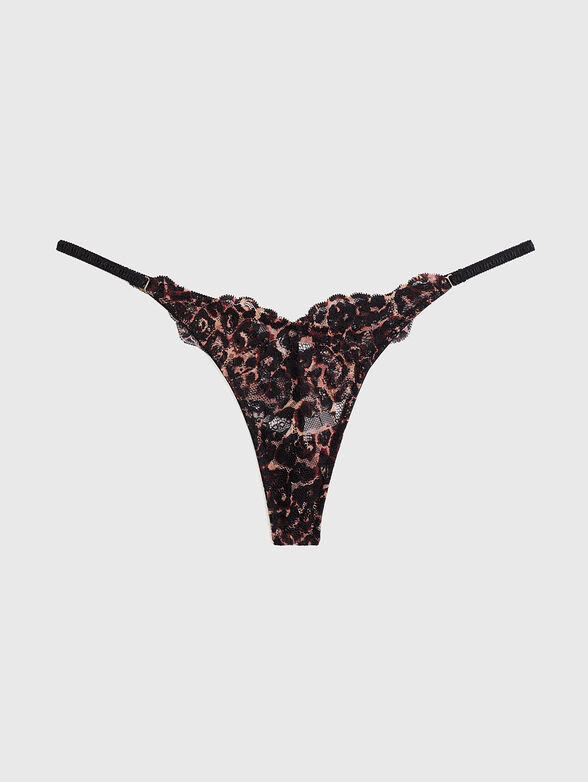 LEOPARD G-string in lace - 5