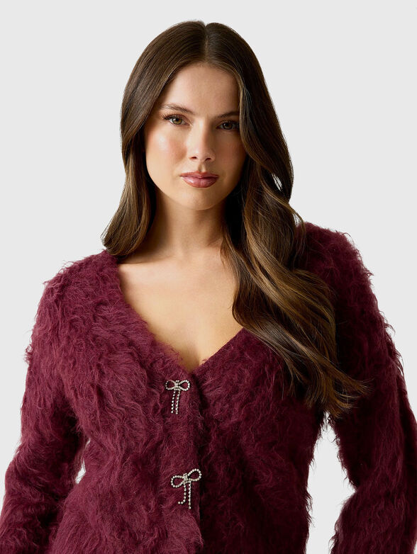 TOMIKO bow button cardigan - 4