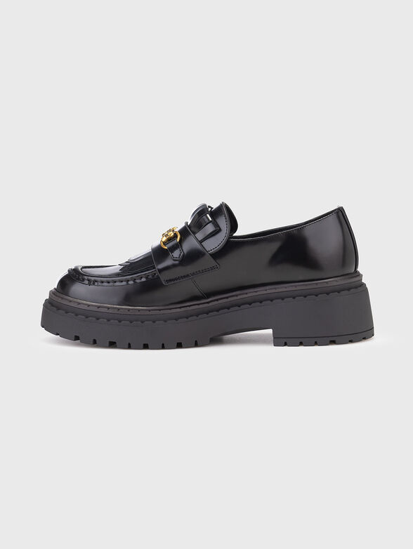 Leather loafers with gold details - 4