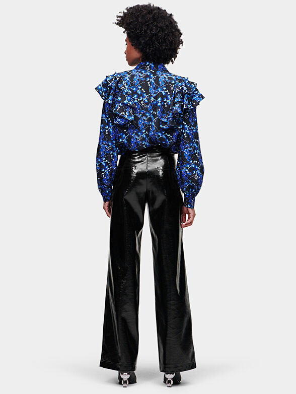 Trousers with lacquered effect - 2