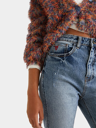 Jeans with worn off effect - 4