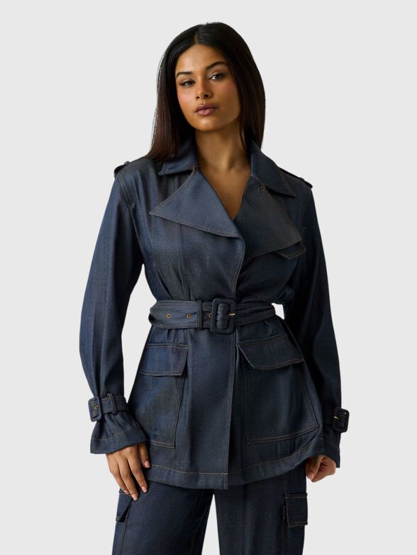 REGINE denim trench coat  - 1