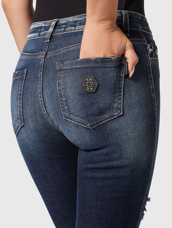 Blue jeans with washed effect - 3