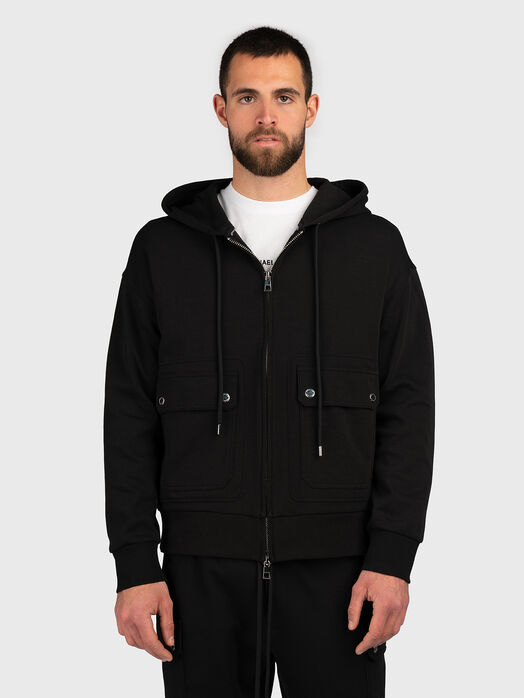 Sweatshirt with hood and zip