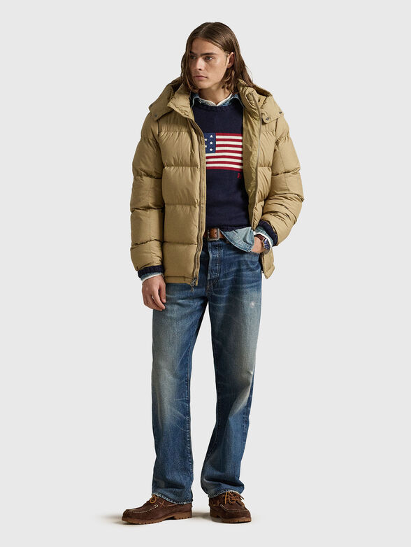 Padded jacket in beige  - 2