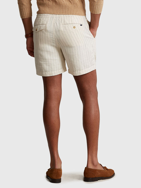Linen blend shorts - 2