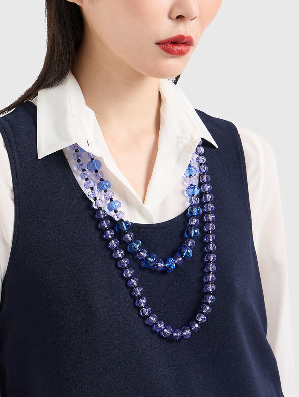 Necklace with two rows of beads - 2