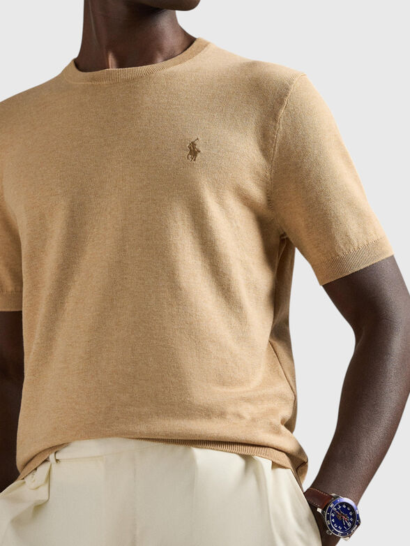 Short-sleeved sweater with embroidered logo - 4