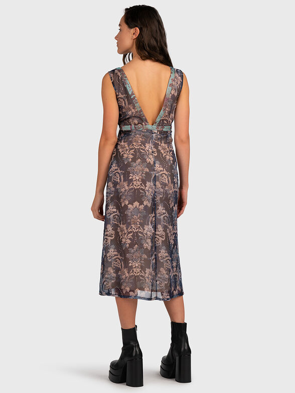 V-neck midi dress - 2