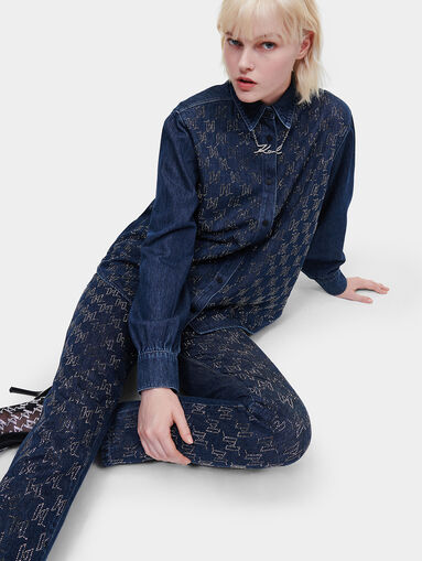 Jeans with rhinestones - 5