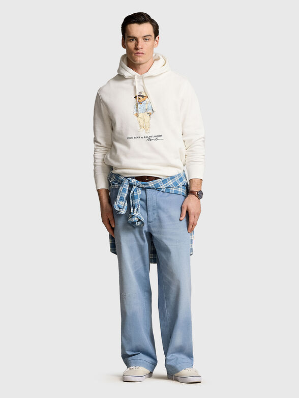 Sweatshirt with hood and print - 2