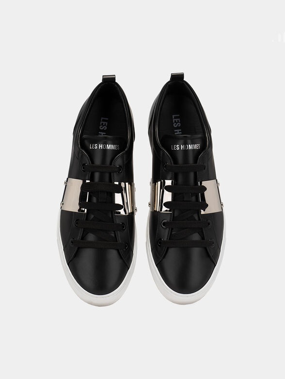 Black shoes with metal accent - 6