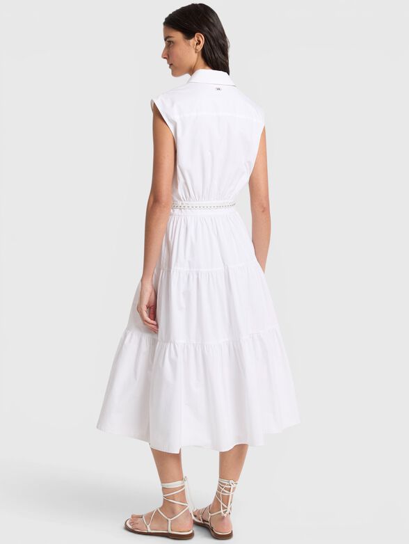 Black cotton midi dress  - 2