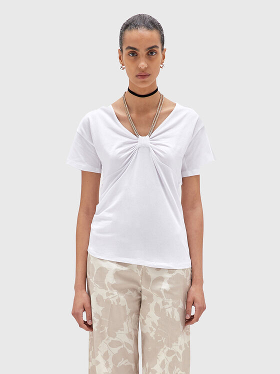 T-shirt with shiny detail - 1