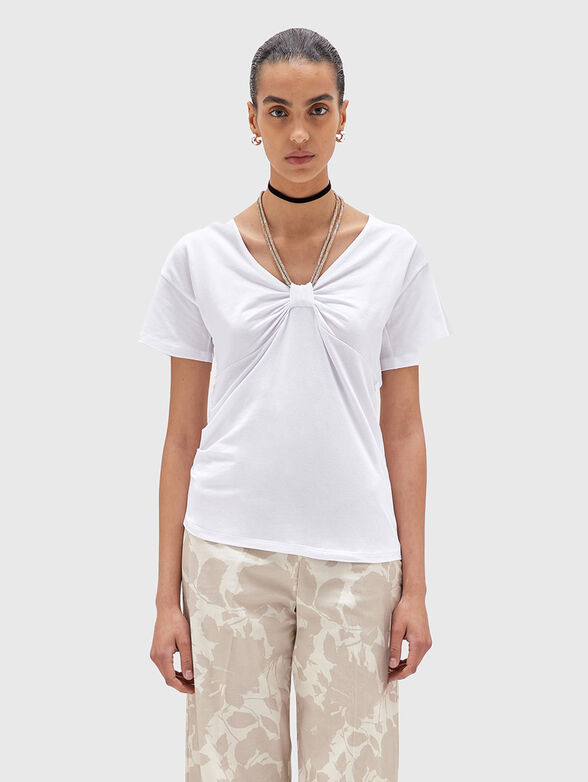 T-shirt with shiny detail - 1