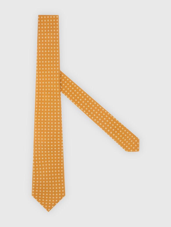 Silk tie with geometric accents - 2