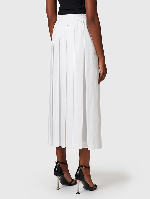 White pleated skirt with art print - 2