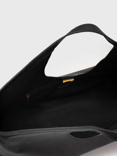 Leather Bag with Logo Detail - 5