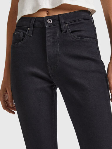 Skinny jeans in black color - 4