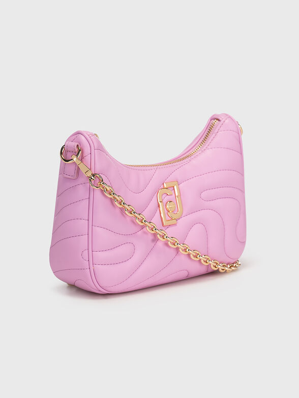 Black crossbody bag with logo accent - 5
