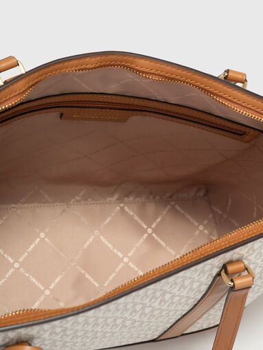 Brown bag with monogram logo print - 5