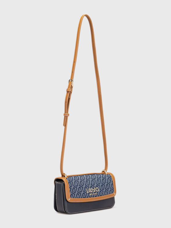 Small jacquard denim crossbody bag - 2