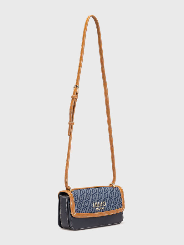 Small jacquard denim crossbody bag - 2