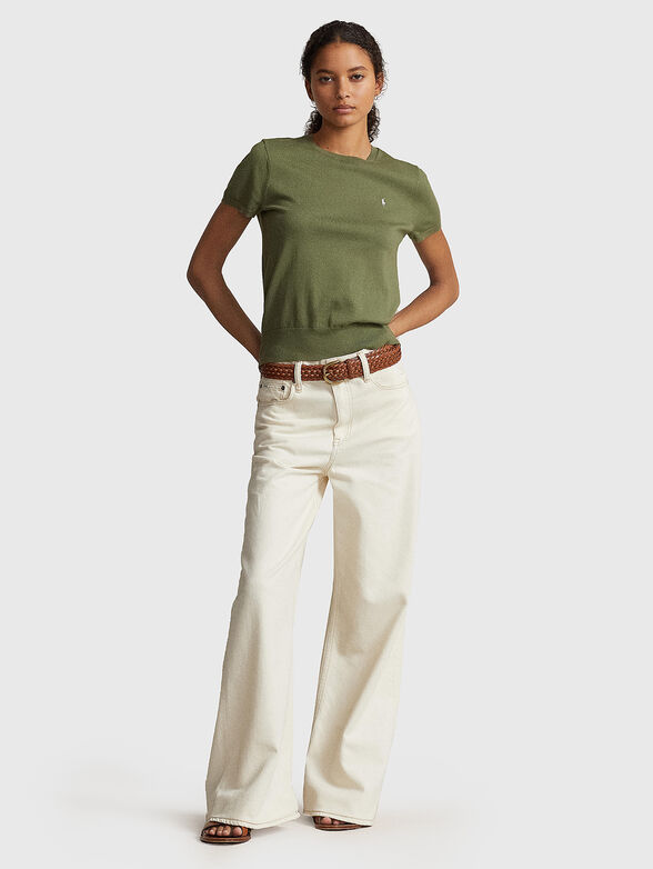 Fine-knit T-shirt  - 2