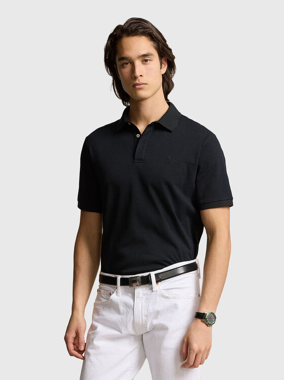 Polo shirt in black colour - 1