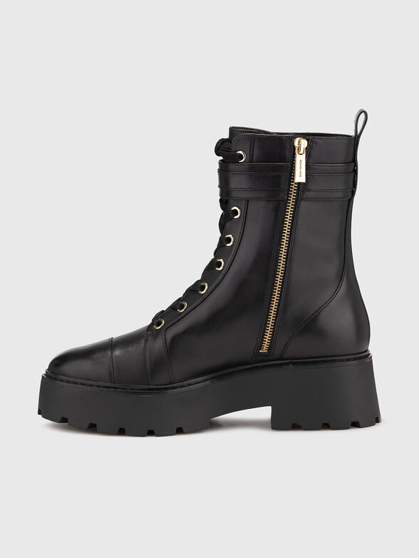 MANDY leather lace up boots - 4